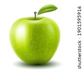 apple. realistic 3d vector... | Shutterstock .eps vector #1901595916