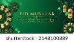 eid mubarak banner background.... | Shutterstock .eps vector #2148100889
