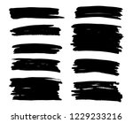brush lines set. vector... | Shutterstock .eps vector #1229233216