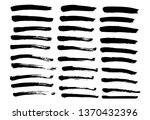 brush lines set. vector... | Shutterstock .eps vector #1370432396