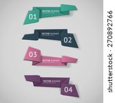 vector infographic origami... | Shutterstock .eps vector #270892766