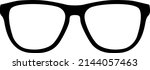 eye glass icon sign. optical... | Shutterstock .eps vector #2144057463