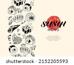Beautiful Hand Drawn Sushi...
