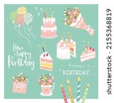 fun hand drawn party card... | Shutterstock .eps vector #2155368819