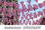 Small photo of Union Jack flags hanging at the street ready to national holiday celebration