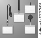 vector realistic blank office... | Shutterstock .eps vector #1229277430