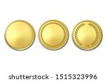 vector 3d realistic golden... | Shutterstock .eps vector #1515323996