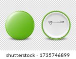 vector 3d realistic green metal ... | Shutterstock .eps vector #1735746899