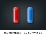 vector realistic 3d red  blue... | Shutterstock .eps vector #1752794516