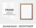 vector 3d realistic a4 brown... | Shutterstock .eps vector #1815476609