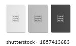 vector 3d realistic white  gray ... | Shutterstock .eps vector #1857413683