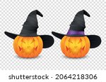 vector glossy cartoon halloween ... | Shutterstock .eps vector #2064218306