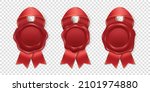 vector 3d realistic vintage red ... | Shutterstock .eps vector #2101974880