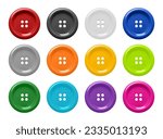 vector 3d realistic buttons for ...