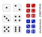 Set Of Dices In Three Different ...
