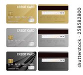 Realistic Credit Cards Set  ...