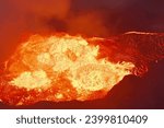 Small photo of Offers a glimpse into the molten core of a volcano, a fiery abyss where nature's raw power and primal energy shape the earth's tumultuous forces within.