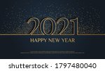 "happy new year 2021" card... | Shutterstock .eps vector #1797480040