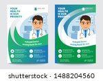 medical brochure. flyer design. ... | Shutterstock .eps vector #1488204560