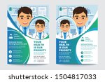 medical brochure. flyer design. ... | Shutterstock .eps vector #1504817033
