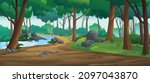 forest dark jungle indian type... | Shutterstock .eps vector #2097043870