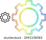 net mesh contour gear carcass... | Shutterstock .eps vector #2092158583
