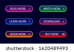 set of glowing  neon button for ... | Shutterstock .eps vector #1620489493