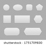white sguare button for web.... | Shutterstock .eps vector #1751709830