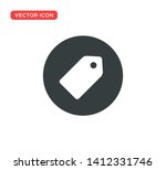 price tag icon vector... | Shutterstock .eps vector #1412331746