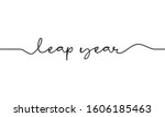 leap year script text on white... | Shutterstock .eps vector #1606185463