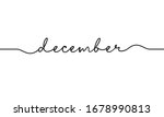december word handwritten... | Shutterstock .eps vector #1678990813