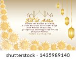 eid mubarak greeting for the... | Shutterstock .eps vector #1435989140