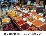 Spices In A Street Market In...
