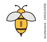 logo design bee rugby simple | Shutterstock .eps vector #1442214356