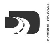 logo design d roadway black... | Shutterstock .eps vector #1493104286