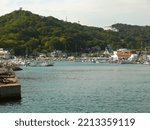 Small photo of The view of the port of Japanese fishing village. Shimotsui port Kurashiki City, Okayama pref, West Japan.