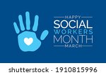 social workers month occurs... | Shutterstock .eps vector #1910815996