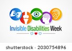 invisible disabilities... | Shutterstock .eps vector #2030754896