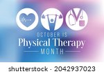 physical therapy month is... | Shutterstock .eps vector #2042937023