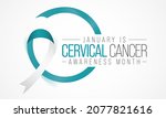 cervical cancer awareness month ... | Shutterstock .eps vector #2077821616
