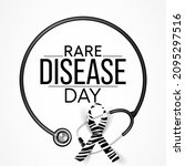 rare disease day is observed... | Shutterstock .eps vector #2095297516