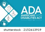 the americans with disability... | Shutterstock .eps vector #2152613919