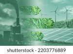 Small photo of energy transition from fossil fuel to green energy