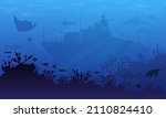 Underwater Landscape Background ...