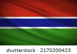 realistic wavy flag of gambia... | Shutterstock .eps vector #2170200423