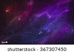 starry nebula. colorful outer... | Shutterstock .eps vector #367307450