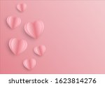 valentine's day wallpaper.... | Shutterstock . vector #1623814276
