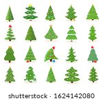large set of decorated green... | Shutterstock .eps vector #1624142080