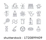 large set of chemistry lab and... | Shutterstock .eps vector #1720899409
