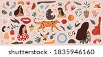 abstract trendy doodle art... | Shutterstock .eps vector #1835946160